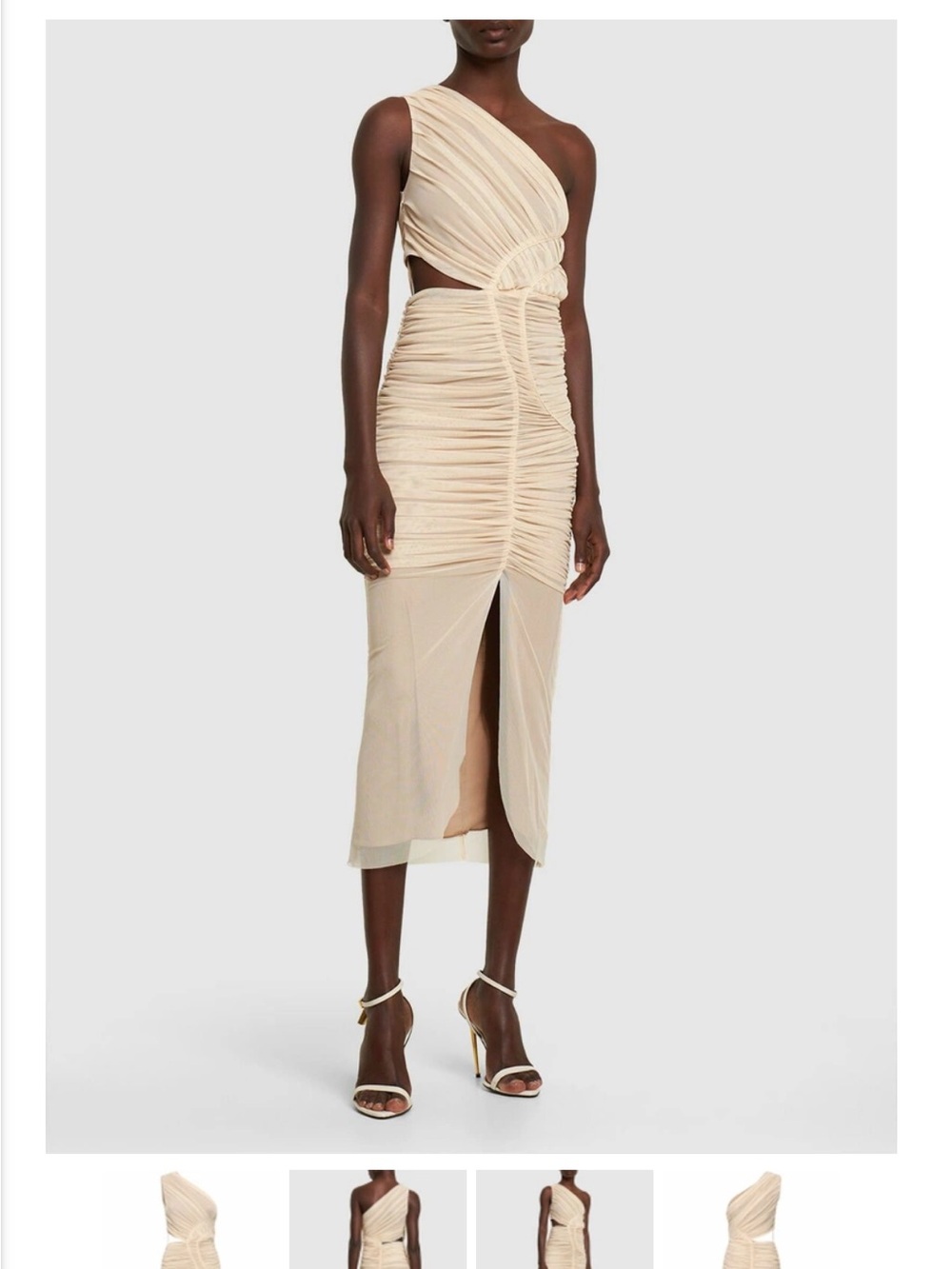 Simkhai Sheriah Gathered stretch Tech midi dress size XS